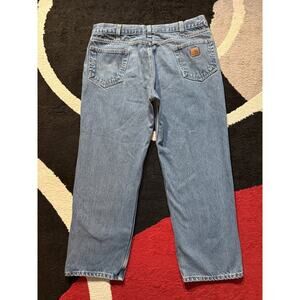 Carhartt B17 Relaxed Fit Blue Jeans 40x30 Men's Denim Workwear USA